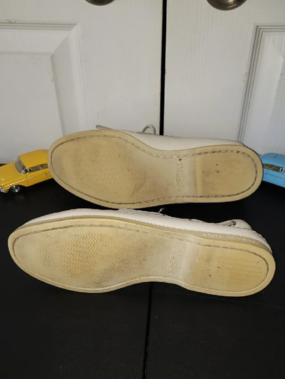 Sperry Men’s White Leather 2-Eye Boat Shoes